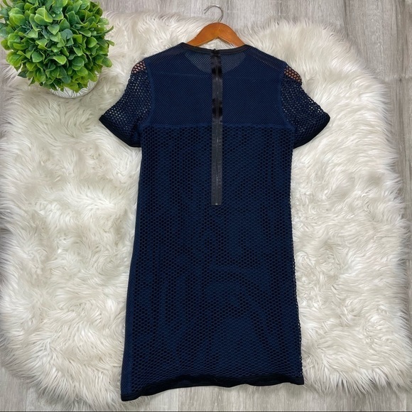 Rag & Bone Luna Dress Blue Mesh - Picture 8 of 12